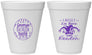 Personalized Bachelor Party 12 oz Foam Cups - Mardi Gras | 40090