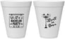 Personalized Bachelor Party 12 oz Foam Cups - Mardi Gras | 40092
