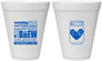 Personalized Wedding 12 oz Foam Cups - Something Old Something New | 401