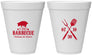 Personalized Wedding 12 oz Foam Cups - I Do Barbecue Bbq | 410