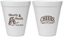 Personalized Wedding 12 oz Foam Cups - Cheers Cowboy | 411