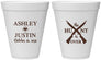 Personalized Wedding 12 oz Foam Cups - The Hunt Is Over | 412