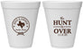 Personalized Wedding 12 oz Foam Cups - The Hunt Is Over | 426