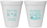 Personalized Wedding 12 oz Foam Cups - Vows Are Done Enjoy Sun | 428