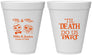 Personalized Wedding 12 oz Foam Cups - Til Death Do Us Part | 487