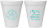 Personalized Wedding 12 oz Foam Cups - Sandy Feet Salty Kisses | 488