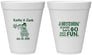 Personalized Wedding 12 oz Foam Cups - Tractor Hitchin | 489