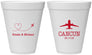 Personalized Wedding 12 oz Foam Cups - Destination | 492