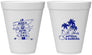 Personalized Wedding 12 oz Foam Cups - Antigua And Barbuda | 503
