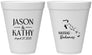 Personalized Wedding 12 oz Foam Cups - Bahamas | 506