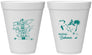 Personalized Wedding 12 oz Foam Cups - Bahamas | 507