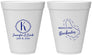 Personalized Wedding 12 oz Foam Cups - Barbados | 508