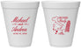 Personalized Wedding 12 oz Foam Cups - Italy | 515