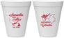 Personalized Wedding 12 oz Foam Cups - Colombia | 517