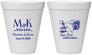 Personalized Wedding 12 oz Foam Cups - Costa Rica | 519