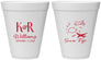 Personalized Wedding 12 oz Foam Cups - Fiji | 524