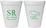 Personalized Wedding 12 oz Foam Cups - Jamaica | 530