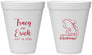 Personalized Wedding 12 oz Foam Cups - Martinique | 532