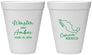 Personalized Wedding 12 oz Foam Cups - Mexico | 534