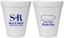 Personalized Wedding 12 oz Foam Cups - Puerto Rico | 538