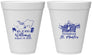 Personalized Wedding 12 oz Foam Cups - St Maarten | 543