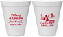 Personalized Wedding 12 oz Foam Cups - England | 549