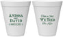 Personalized Wedding 12 oz Foam Cups - Take A Shot We Tied The Knot | 551
