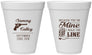 Personalized Wedding 12 oz Foam Cups - I Walk The Line | 555