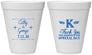 Personalized Wedding 12 oz Foam Cups - Monogram | 556