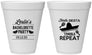 Personalized Bachelorette 12 oz Foam Cups - Fiesta Siesta Tequila Repeat | 60003