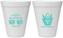 Personalized Bachelorette 12 oz Foam Cups - Beach | 60010