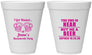 Personalized Bachelorette 12 oz Foam Cups - I Got Wasted | 60015
