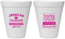 Personalized Bachelorette 12 oz Foam Cups - Something Borrowed | 60028