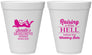 Personalized Bachelorette 12 oz Foam Cups - Raising A Little Hell | 60030