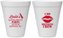 Personalized Bachelorette 12 oz Foam Cups - I Do Drinking Team | 60031