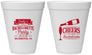 Personalized Bachelorette 12 oz Foam Cups - Cheers | 60052