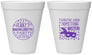 Personalized Bachelorette 12 oz Foam Cups - Mardi Gras | 60055