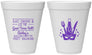 Personalized Bachelorette 12 oz Foam Cups - Mardi Gras | 60057