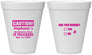 Personalized Bachelorette 12 oz Foam Cups - Drunk Yes Or No | 60083