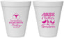 Personalized Bachelorette 12 oz Foam Cups - Brides Bells Boudoir | 60085