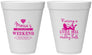 Personalized Bachelorette 12 oz Foam Cups - Raising A Little Hell | 60103