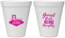 Personalized Bachelorette 12 oz Foam Cups - Good Girls Naughty | 60111