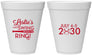 Personalized Bachelorette 12 oz Foam Cups - Last Swing Before Ring | 60128