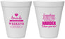 Personalized Bachelorette 12 oz Foam Cups - Something Borrowed | 60131