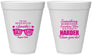 Personalized Bachelorette 12 oz Foam Cups - Something Borrowed | 60133