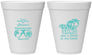 Personalized Bachelorette 12 oz Foam Cups - Sun Sand Drink Hand | 60134