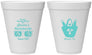 Personalized Bachelorette 12 oz Foam Cups - Beach Sun Never Sets | 60136