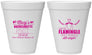 Personalized Bachelorette 12 oz Foam Cups - Lets Flamingle Still Single | 60144