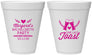 Personalized Bachelorette 12 oz Foam Cups - One Last Toast | 60147