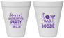 Personalized Bachelorette 12 oz Foam Cups - Bad And Boozie | 60156